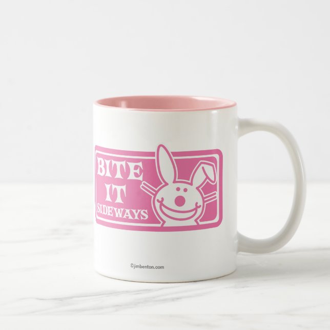 Bite it Sideways Two-Tone Coffee Mug (Right)