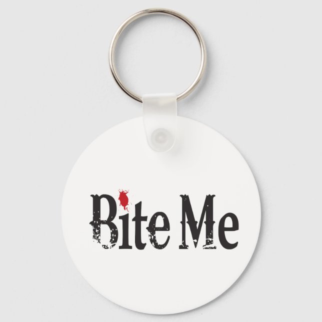 Bite Me (Blood) Keychain (Front)