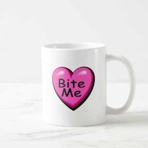 Bite Me Candy Heart Coffee Mug