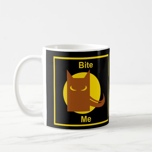 Bite Me Coffee Mug (Left)