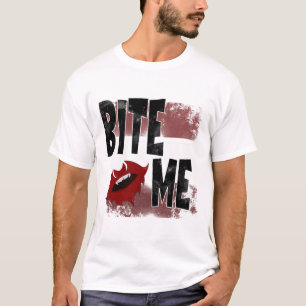 Bite me - Cool Quote - Halloween - Bat T-Shirt