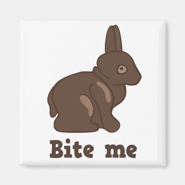 Bite Me Easter Bunny Magnet (Front)