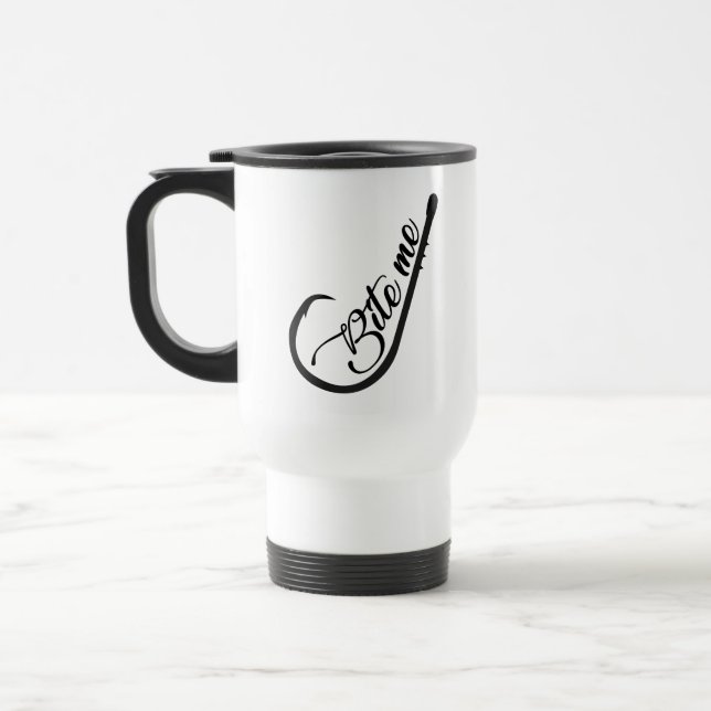 Bite Me Fishing Mug Cup (Left)