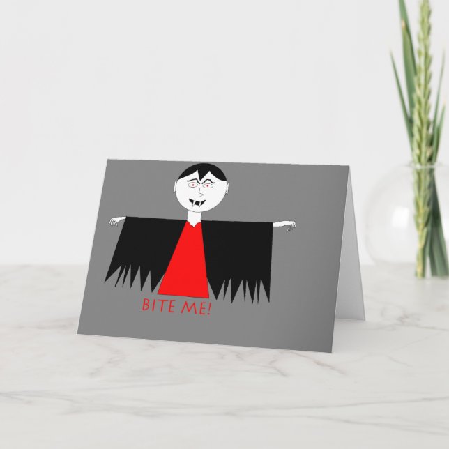 "Bite Me" Get Well Card (Front)