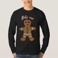 Bite Me Gingerbread Funny Cookie Christmas Thanksg