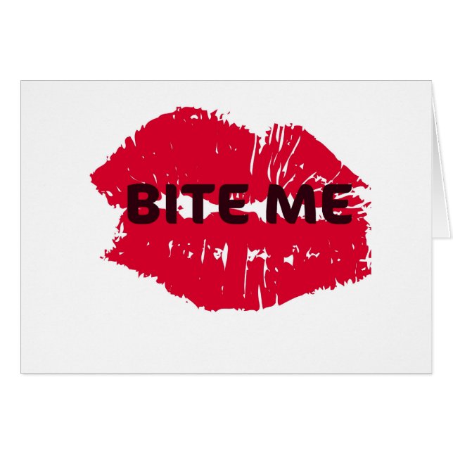 BITE ME... HOT LIPS PRINT (Front Horizontal)