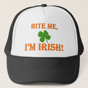 Bite Me I'm Irish Trucker Hat