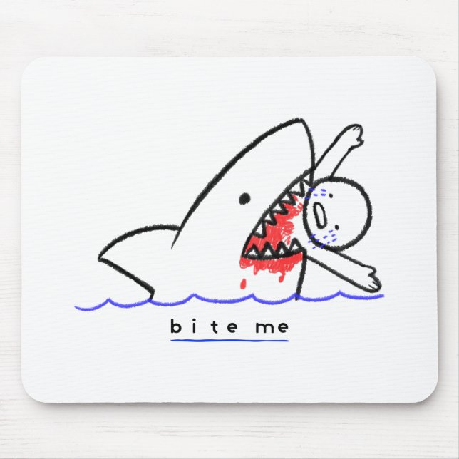 Bite Me Mouse Pad (Front)