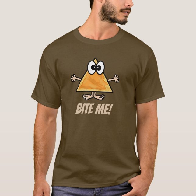 Bite Me Nacho Chip T-shirt (Front)