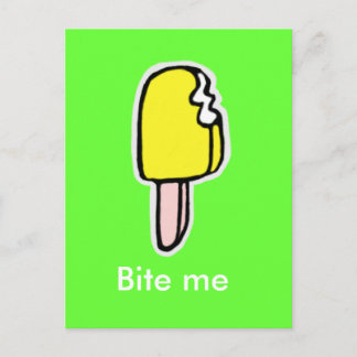 Bite me postcard