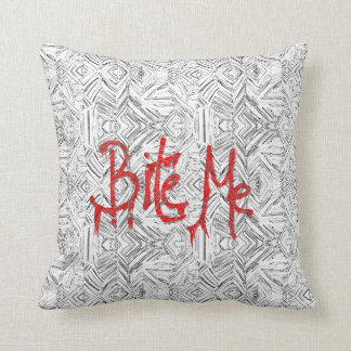 Bite Me Throw Pillow
