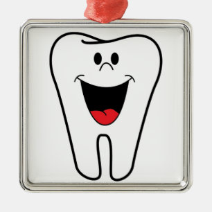 "BITE ME" TOOTH METAL ORNAMENT