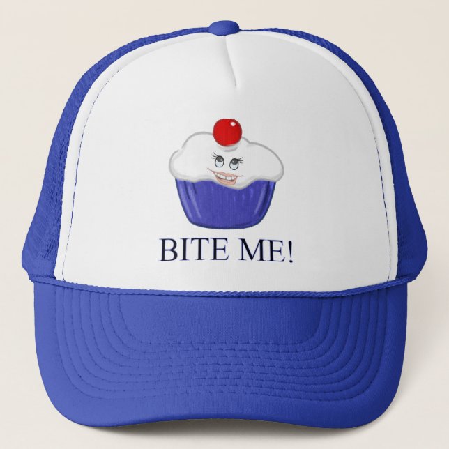 Bite Me Trucker Hat (Front)