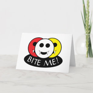 Bite Me! Vampire Card