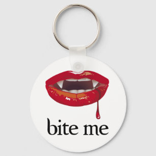 Bite Me Vampire Keychain