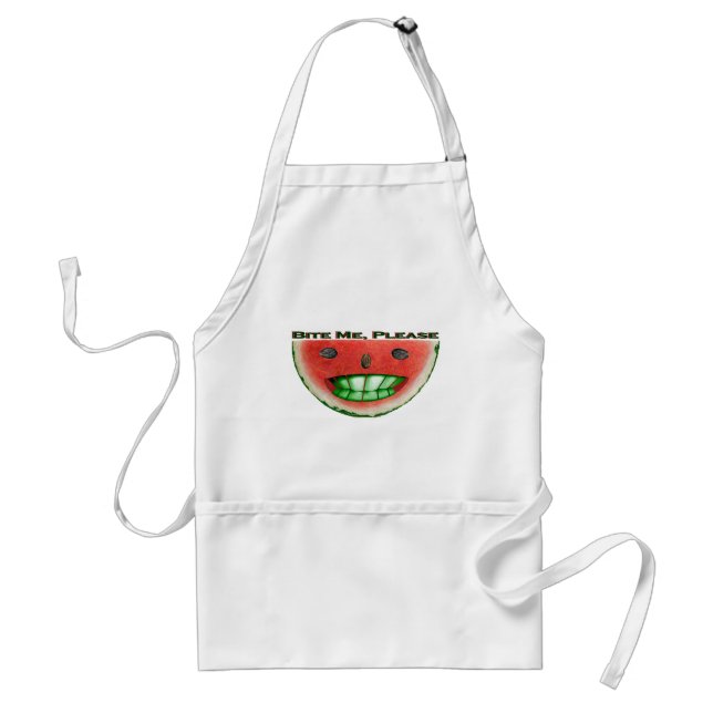 Bite Me Watermelon Standard Apron (Front)