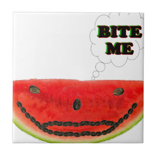 Bite Me Watermelon Tile