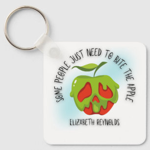 Bite the Apple Keychain