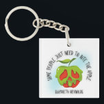 Bite the Apple Shirt Keychain<br><div class="desc">Poisoned Apple from the Elizabeth Reynolds Fairytale Retellings line.</div>