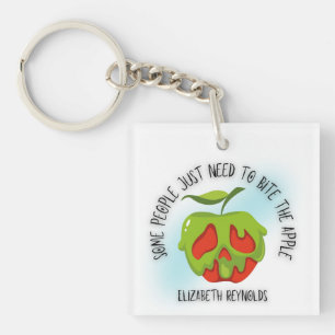 Bite the Apple Shirt Keychain