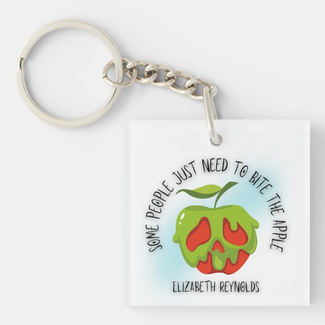 Bite the Apple Shirt Keychain (Front)