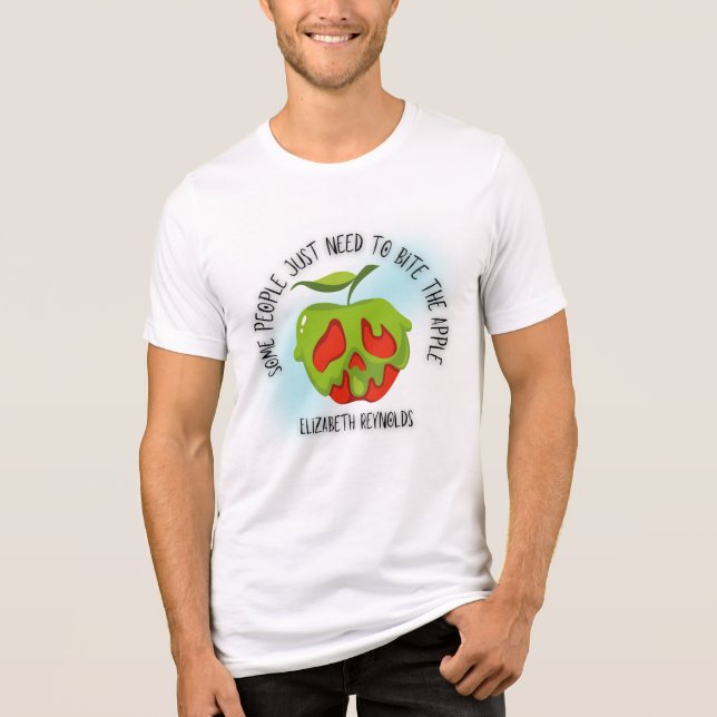 Bite the Apple T-Shirt Tri-Blend Shirt (Front)