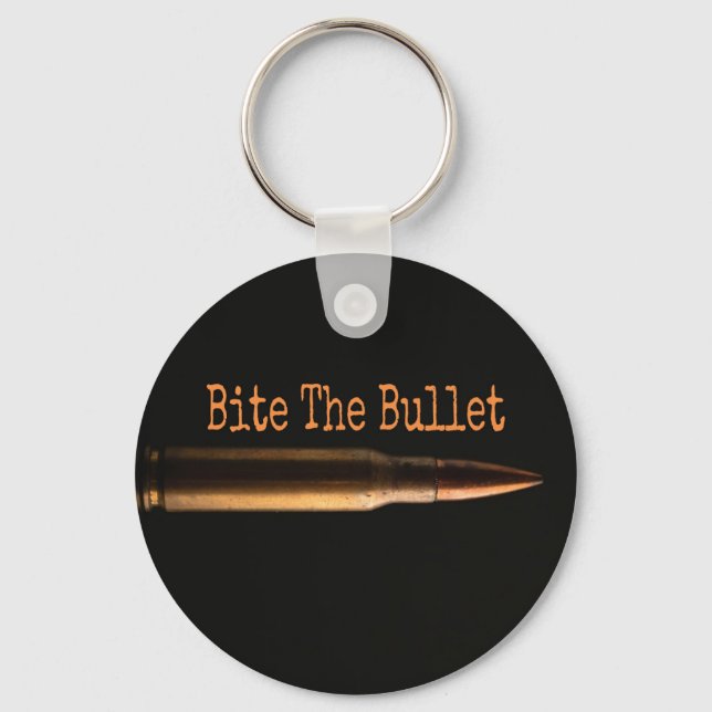 Bite The Bullet Keychain (Front)
