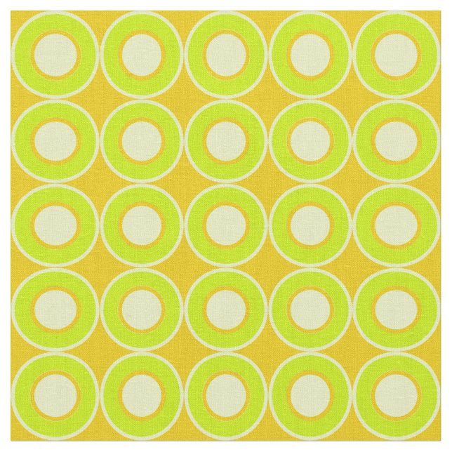 Bitesize Green Doughnuts With Filling On Ochre Fabric (Close Up)