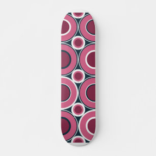 Bitesize Magenta Doughnuts With White Navy  Skateboard