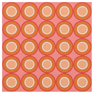 Bitesize Orange Red Doughnuts With Filling On Blus Fabric