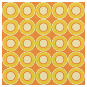 Bitesize Yellow Orange Doughnuts With Fill On Oran Fabric