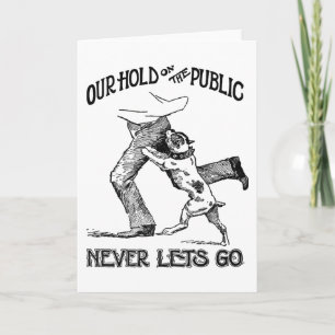 "Biting Dog" Greeting Card