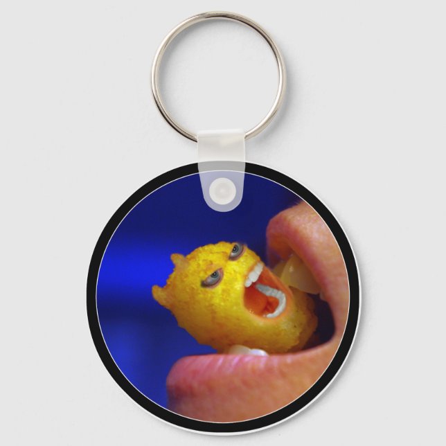 Biting Tater Tot Keychain (Front)