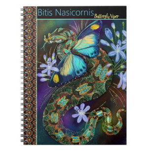 Bitis Nasicornis Butterfly Viper Notebook