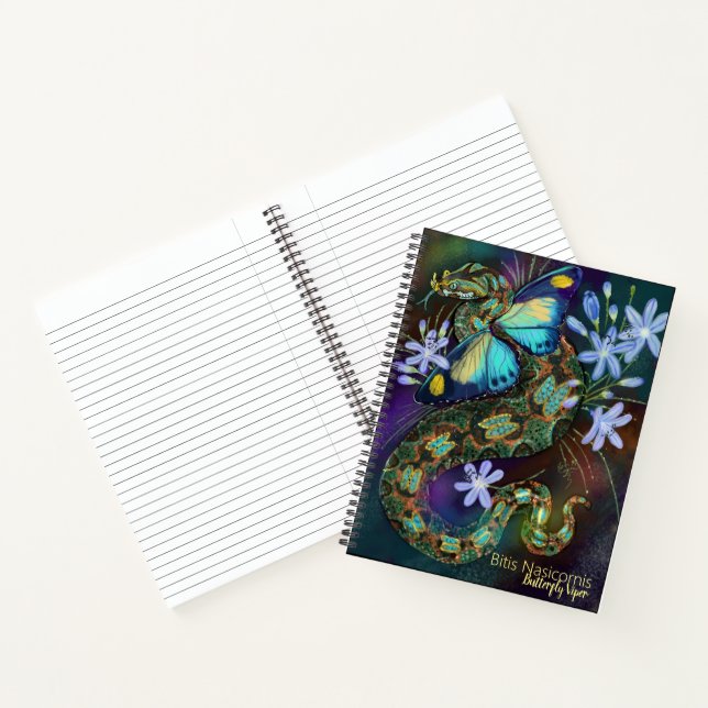 Bitis Nasicornis Butterfly Viper Notebook (Inside)