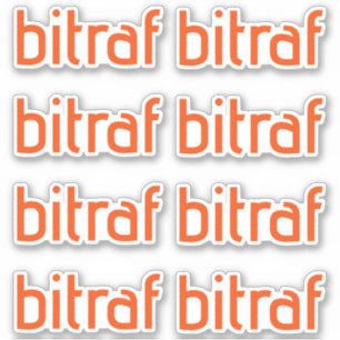 Bitraf – klistremerker enkel logo