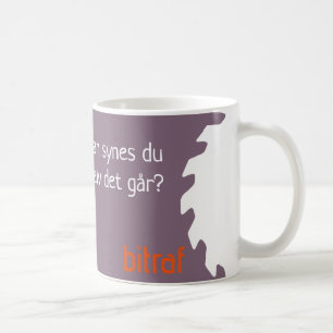 Bitraf kopp – hvordan synes du selv det går? coffee mug