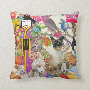 Bits and Bobs Collage 1 Pillow