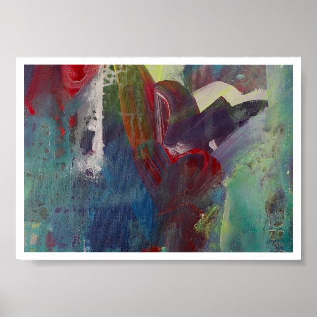 Bits de coeur 5x7 Impression d'art original (Devant)