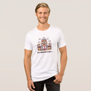 Bitte nicht stören – Ich arbeite hart Tri-Blend Shirt