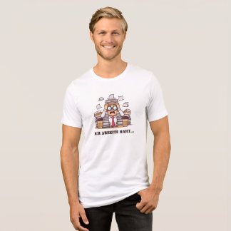Bitte nicht stören – Ich arbeite hart Tri-Blend Shirt