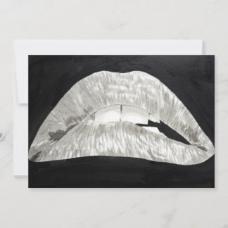 Bitten Lips Invitation