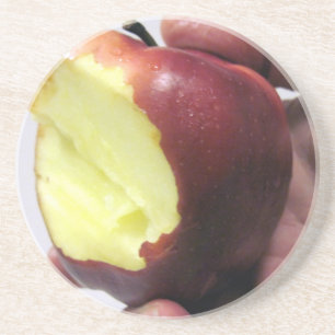 Bitten Red Apple Coaster