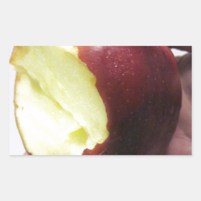 Bitten Red Apple Sticker (Front)