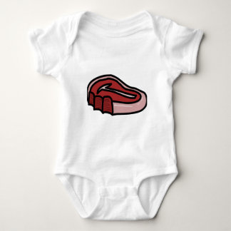 Bitten Steak Meat Beef Baby Bodysuit