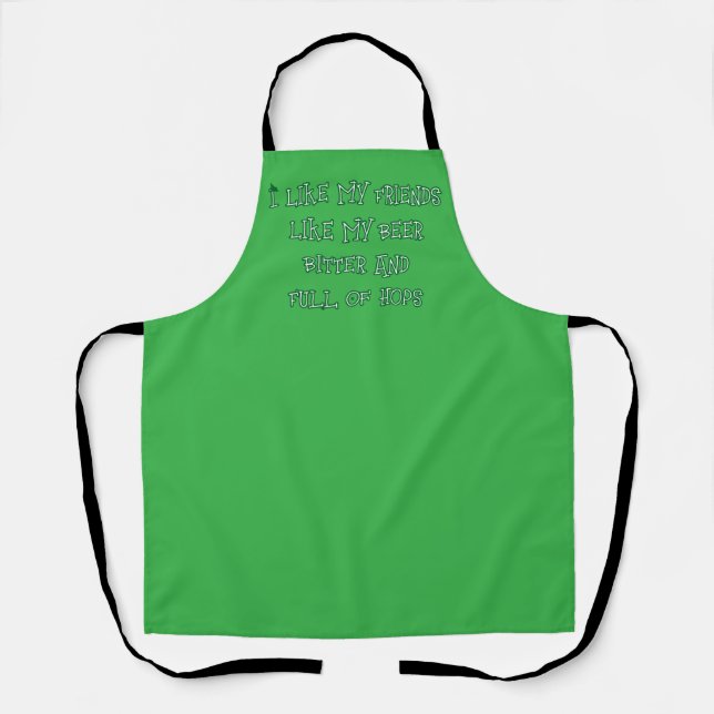 Bitter Beer Wanted Here  Apron (Front)