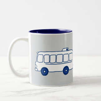 Bitter Bus On the Way to the Pity Party Two-Tone Coffee Mug