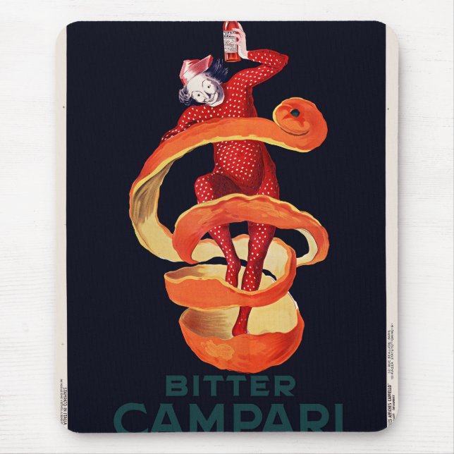 Bitter Campari by Cappiello Mouse Pad (Front)