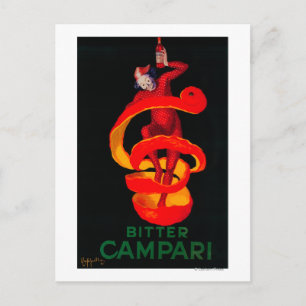 Bitter Campari Vintage PosterEurope Postcard