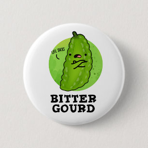 Bitter Gourd Funny Veggie Pun 2 Inch Round Button